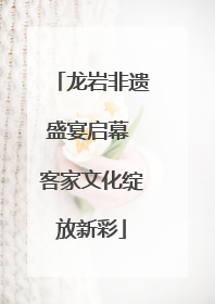 龙岩非遗盛宴启幕 客家文化绽放新彩
