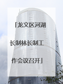 龙文区河湖长制林长制工作会议召开
