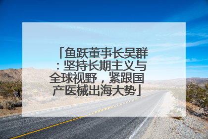 鱼跃董事长吴群：坚持长期主义与全球视野，紧跟国产医械出海大势
