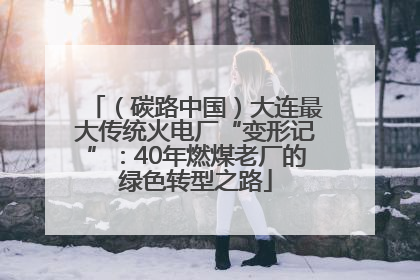（碳路中国）大连最大传统火电厂“变形记”：40年燃煤老厂的绿色转型之路