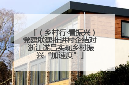 （乡村行·看振兴）党建联建推进村企结对 浙江遂昌实现乡村振兴“加速度”