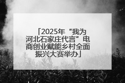 2025年“我为河北石家庄代言”电商创业赋能乡村全面振兴大赛举办
