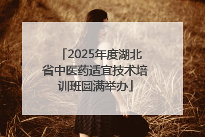 2025年度湖北省中医药适宜技术培训班圆满举办