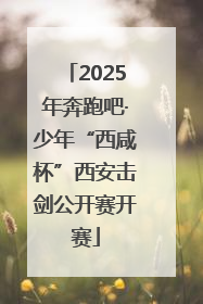 2025年奔跑吧·少年“西咸杯”西安击剑公开赛开赛