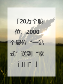 20万个舱位、2000个展位“一站式”送到“家门口”