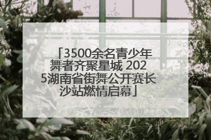 3500余名青少年舞者齐聚星城 2025湖南省街舞公开赛长沙站燃情启幕
