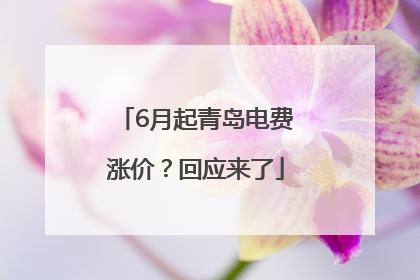 6月起青岛电费涨价？回应来了