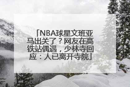 NBA球星文班亚马出关了？网友在高铁站偶遇，少林寺回应：人已离开寺院